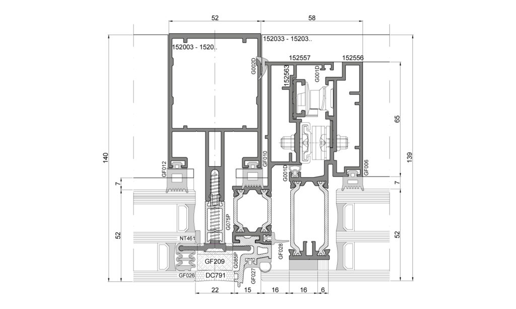 Ponzio PF152ESG fasades rasejums